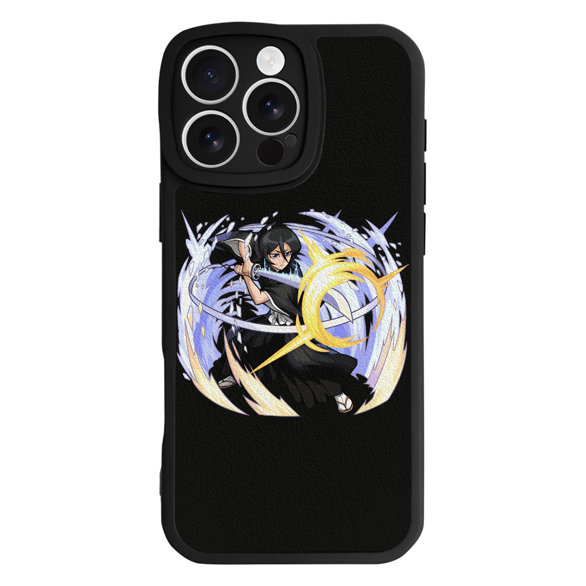 （画像用） ブリーチ 朽木ルキア BLEACH Kuchiki Rukia 【iPhone 16シリーズ対応】シリコンスマホケース（レザー調） 材質：シリコン